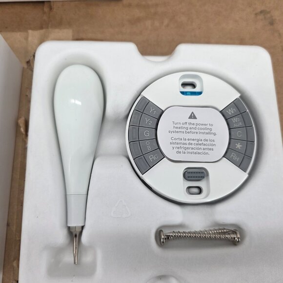 Google Nest 3rd BlackGeneration Learning Programmable Thermostat Kit T3016US A+ - Picture 3 of 16